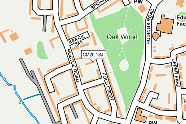 CM20 1SJ map - OS OpenMap – Local (Ordnance Survey) CM20 1SJ map - OS OpenMap – Local (Ordnance Survey)