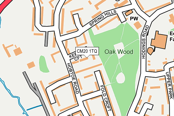 CM20 1TQ map - OS OpenMap – Local (Ordnance Survey) CM20 1TQ map - OS OpenMap – Local (Ordnance Survey)