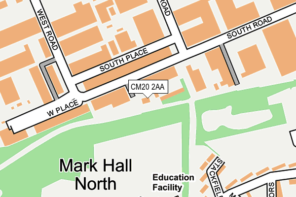 CM20 2AA map - OS OpenMap – Local (Ordnance Survey) CM20 2AA map - OS OpenMap – Local (Ordnance Survey)