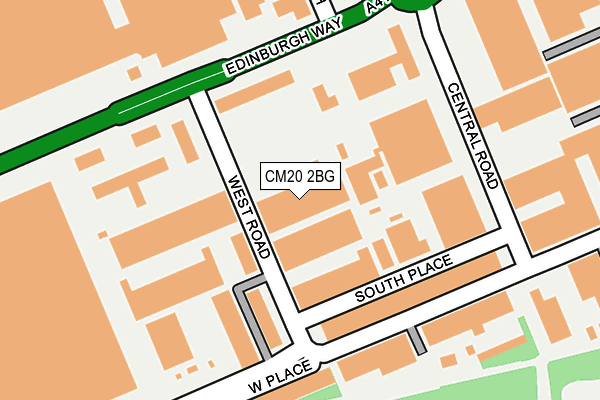 CM20 2BG map - OS OpenMap – Local (Ordnance Survey)