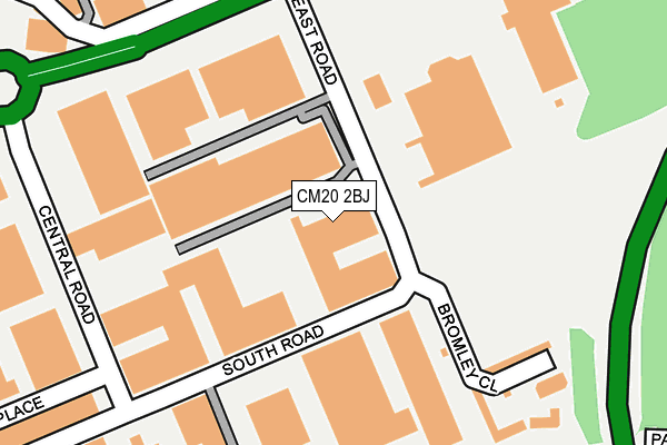CM20 2BJ map - OS OpenMap – Local (Ordnance Survey) CM20 2BJ map - OS OpenMap – Local (Ordnance Survey)