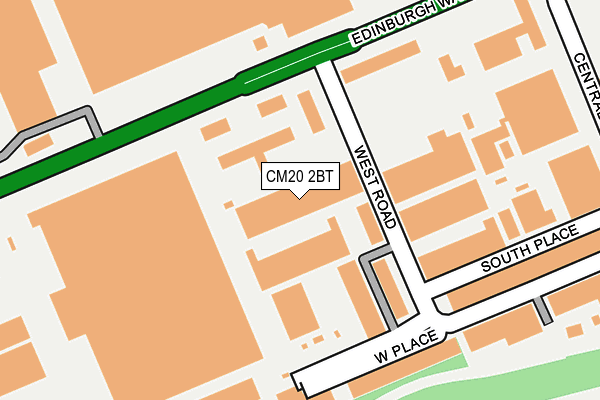 CM20 2BT map - OS OpenMap – Local (Ordnance Survey) CM20 2BT map - OS OpenMap – Local (Ordnance Survey)