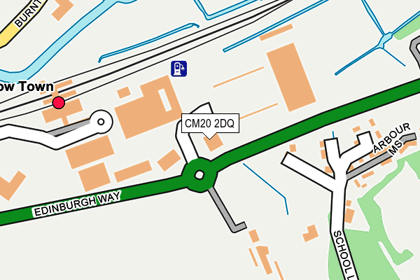CM20 2DQ map - OS OpenMap – Local (Ordnance Survey) CM20 2DQ map - OS OpenMap – Local (Ordnance Survey)