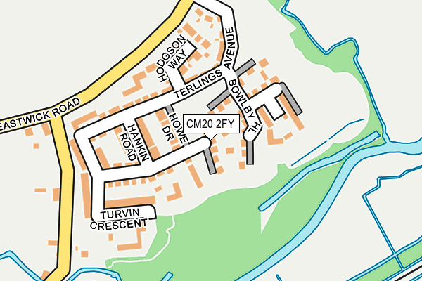 CM20 2FY map - OS OpenMap – Local (Ordnance Survey) CM20 2FY map - OS OpenMap – Local (Ordnance Survey)