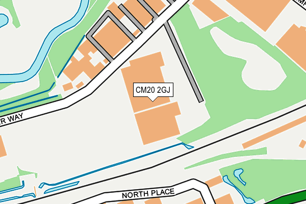 CM20 2GJ map - OS OpenMap – Local (Ordnance Survey) CM20 2GJ map - OS OpenMap – Local (Ordnance Survey)