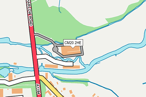 CM20 2HE map - OS OpenMap – Local (Ordnance Survey) CM20 2HE map - OS OpenMap – Local (Ordnance Survey)