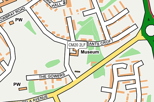 CM20 2LF map - OS OpenMap – Local (Ordnance Survey) CM20 2LF map - OS OpenMap – Local (Ordnance Survey)