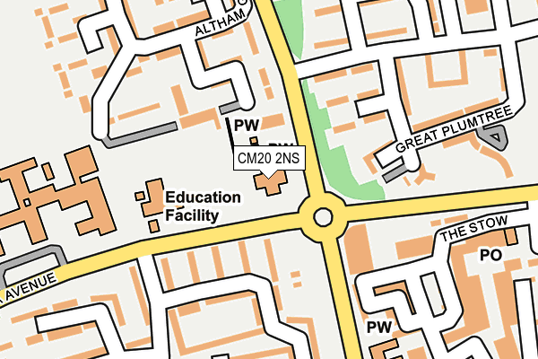 CM20 2NS map - OS OpenMap – Local (Ordnance Survey) CM20 2NS map - OS OpenMap – Local (Ordnance Survey)