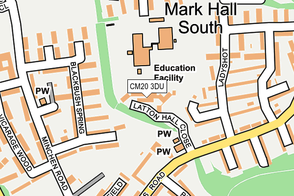 CM20 3DU map - OS OpenMap – Local (Ordnance Survey) CM20 3DU map - OS OpenMap – Local (Ordnance Survey)