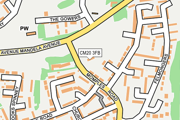 CM20 3FB map - OS OpenMap – Local (Ordnance Survey) CM20 3FB map - OS OpenMap – Local (Ordnance Survey)