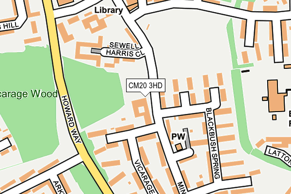 CM20 3HD map - OS OpenMap – Local (Ordnance Survey) CM20 3HD map - OS OpenMap – Local (Ordnance Survey)