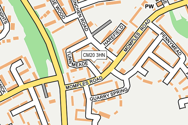 CM20 3HN map - OS OpenMap – Local (Ordnance Survey) CM20 3HN map - OS OpenMap – Local (Ordnance Survey)
