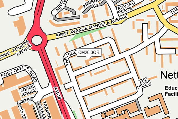 CM20 3QR map - OS OpenMap – Local (Ordnance Survey) CM20 3QR map - OS OpenMap – Local (Ordnance Survey)