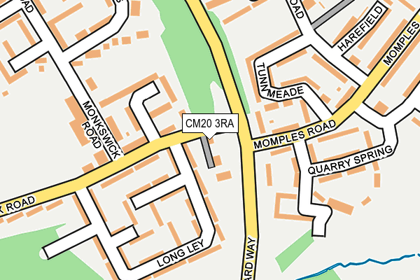 CM20 3RA map - OS OpenMap – Local (Ordnance Survey) CM20 3RA map - OS OpenMap – Local (Ordnance Survey)