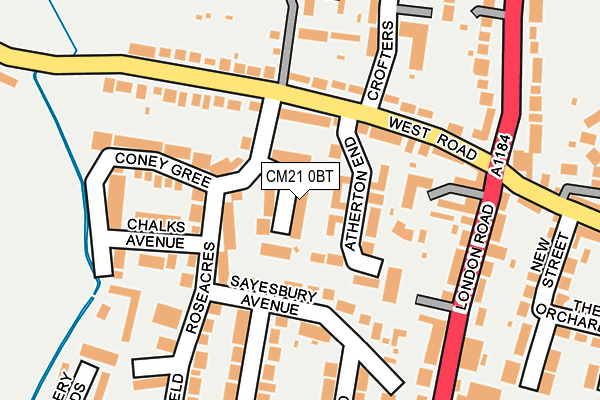 CM21 0BT map - OS OpenMap – Local (Ordnance Survey) CM21 0BT map - OS OpenMap – Local (Ordnance Survey)