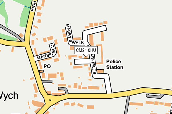 CM21 0HU map - OS OpenMap – Local (Ordnance Survey) CM21 0HU map - OS OpenMap – Local (Ordnance Survey)