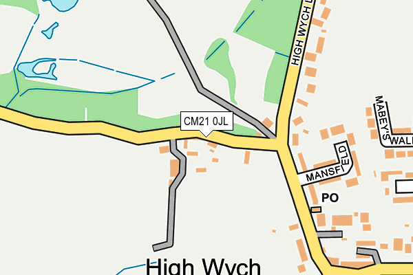 CM21 0JL map - OS OpenMap – Local (Ordnance Survey) CM21 0JL map - OS OpenMap – Local (Ordnance Survey)