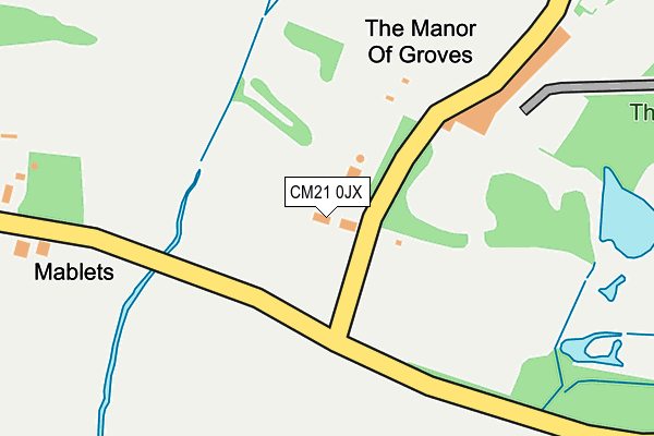 CM21 0JX map - OS OpenMap – Local (Ordnance Survey) CM21 0JX map - OS OpenMap – Local (Ordnance Survey)