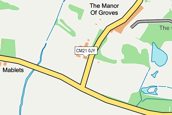 CM21 0JY map - OS OpenMap – Local (Ordnance Survey)