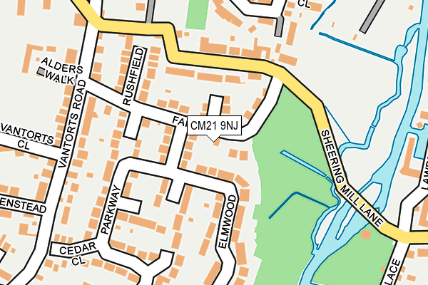 CM21 9NJ map - OS OpenMap – Local (Ordnance Survey) CM21 9NJ map - OS OpenMap – Local (Ordnance Survey)