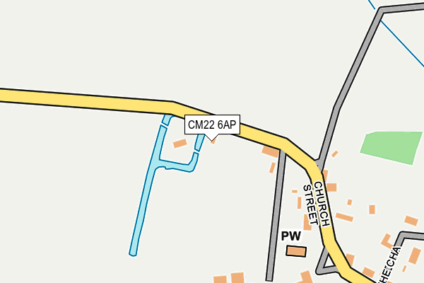 CM22 6AP map - OS OpenMap – Local (Ordnance Survey) CM22 6AP map - OS OpenMap – Local (Ordnance Survey)