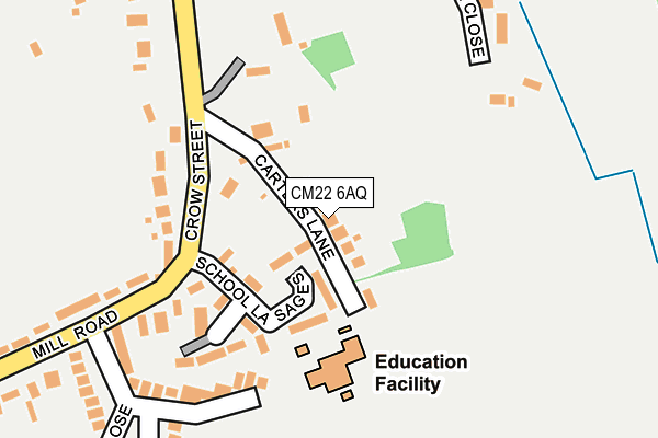 CM22 6AQ map - OS OpenMap – Local (Ordnance Survey) CM22 6AQ map - OS OpenMap – Local (Ordnance Survey)