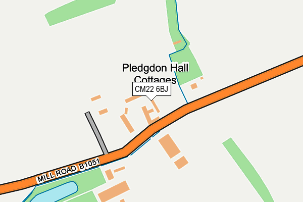 CM22 6BJ map - OS OpenMap – Local (Ordnance Survey) CM22 6BJ map - OS OpenMap – Local (Ordnance Survey)