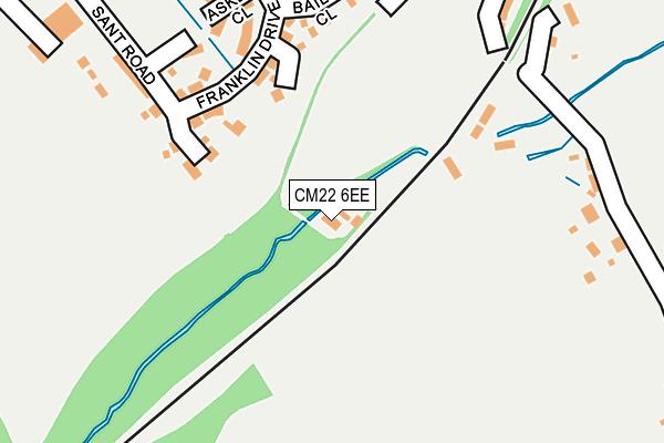CM22 6EE map - OS OpenMap – Local (Ordnance Survey) CM22 6EE map - OS OpenMap – Local (Ordnance Survey)