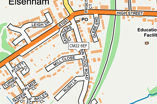 CM22 6EF map - OS OpenMap – Local (Ordnance Survey) CM22 6EF map - OS OpenMap – Local (Ordnance Survey)