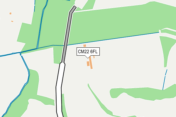 CM22 6FL map - OS OpenMap – Local (Ordnance Survey) CM22 6FL map - OS OpenMap – Local (Ordnance Survey)