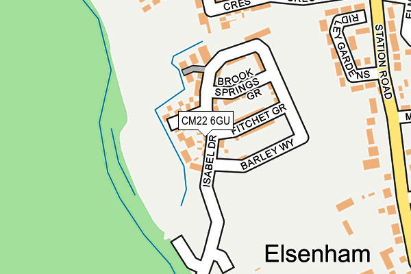 CM22 6GU map - OS OpenMap – Local (Ordnance Survey) CM22 6GU map - OS OpenMap – Local (Ordnance Survey)