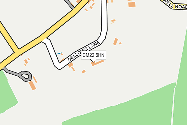 CM22 6HN map - OS OpenMap – Local (Ordnance Survey) CM22 6HN map - OS OpenMap – Local (Ordnance Survey)