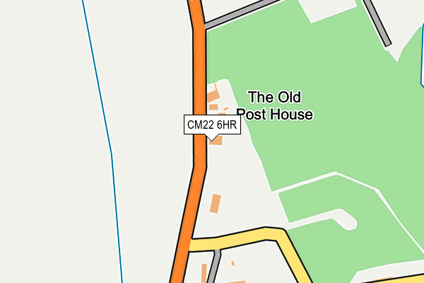 CM22 6HR map - OS OpenMap – Local (Ordnance Survey) CM22 6HR map - OS OpenMap – Local (Ordnance Survey)