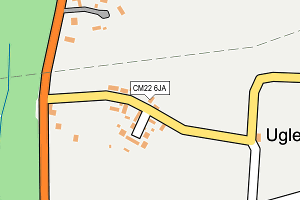 CM22 6JA map - OS OpenMap – Local (Ordnance Survey) CM22 6JA map - OS OpenMap – Local (Ordnance Survey)