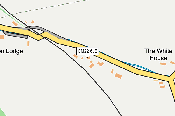 CM22 6JE map - OS OpenMap – Local (Ordnance Survey) CM22 6JE map - OS OpenMap – Local (Ordnance Survey)
