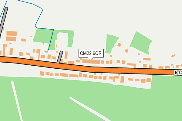 CM22 6QR map - OS OpenMap – Local (Ordnance Survey)