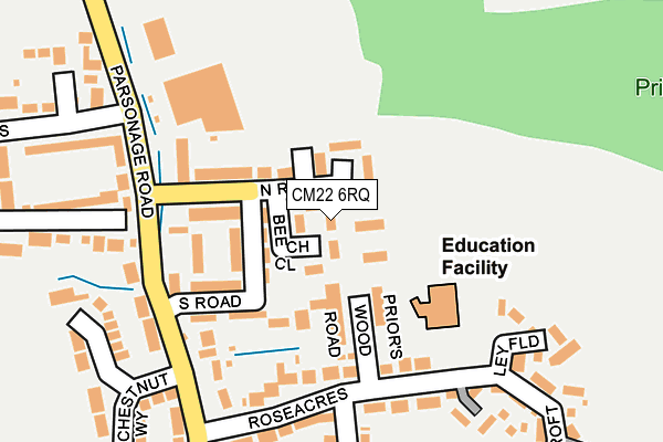 CM22 6RQ map - OS OpenMap – Local (Ordnance Survey) CM22 6RQ map - OS OpenMap – Local (Ordnance Survey)