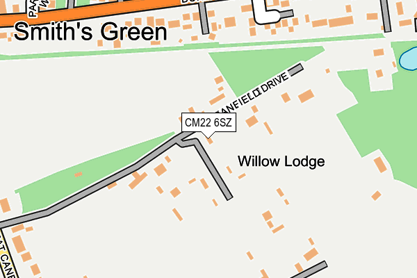 CM22 6SZ map - OS OpenMap – Local (Ordnance Survey) CM22 6SZ map - OS OpenMap – Local (Ordnance Survey)