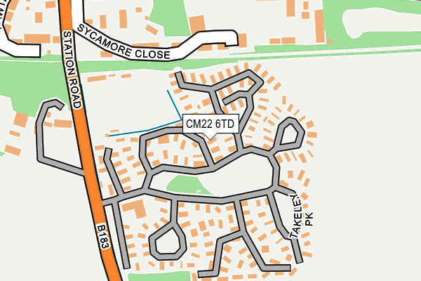 CM22 6TD map - OS OpenMap – Local (Ordnance Survey) CM22 6TD map - OS OpenMap – Local (Ordnance Survey)