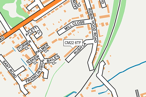 CM22 6TF map - OS OpenMap – Local (Ordnance Survey) CM22 6TF map - OS OpenMap – Local (Ordnance Survey)