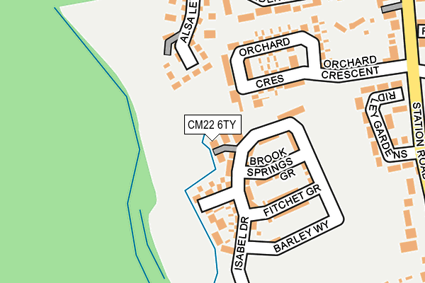 CM22 6TY map - OS OpenMap – Local (Ordnance Survey) CM22 6TY map - OS OpenMap – Local (Ordnance Survey)