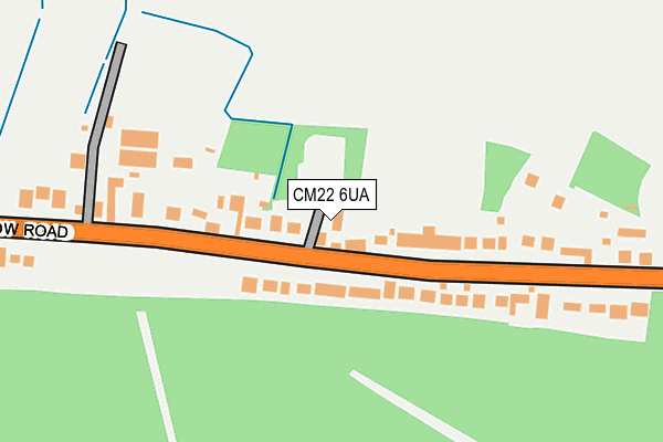 CM22 6UA map - OS OpenMap – Local (Ordnance Survey) CM22 6UA map - OS OpenMap – Local (Ordnance Survey)