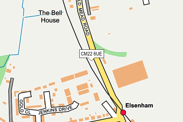 CM22 6UE map - OS OpenMap – Local (Ordnance Survey) CM22 6UE map - OS OpenMap – Local (Ordnance Survey)