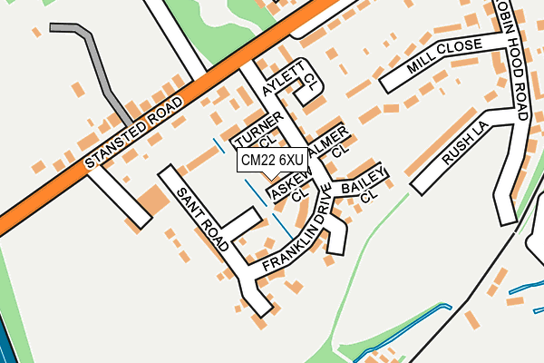 CM22 6XU map - OS OpenMap – Local (Ordnance Survey) CM22 6XU map - OS OpenMap – Local (Ordnance Survey)