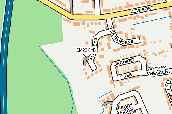 CM22 6YB map - OS OpenMap – Local (Ordnance Survey) CM22 6YB map - OS OpenMap – Local (Ordnance Survey)