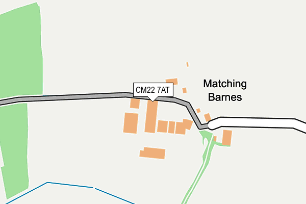 CM22 7AT map - OS OpenMap – Local (Ordnance Survey) CM22 7AT map - OS OpenMap – Local (Ordnance Survey)