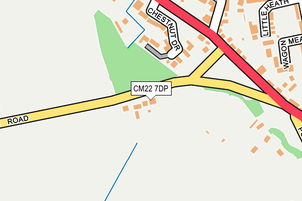 CM22 7DP map - OS OpenMap – Local (Ordnance Survey) CM22 7DP map - OS OpenMap – Local (Ordnance Survey)