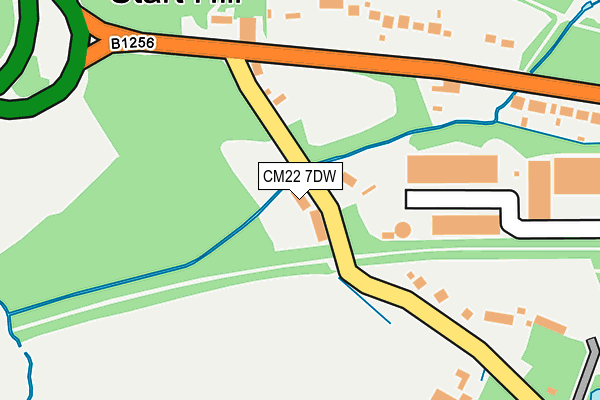CM22 7DW map - OS OpenMap – Local (Ordnance Survey) CM22 7DW map - OS OpenMap – Local (Ordnance Survey)