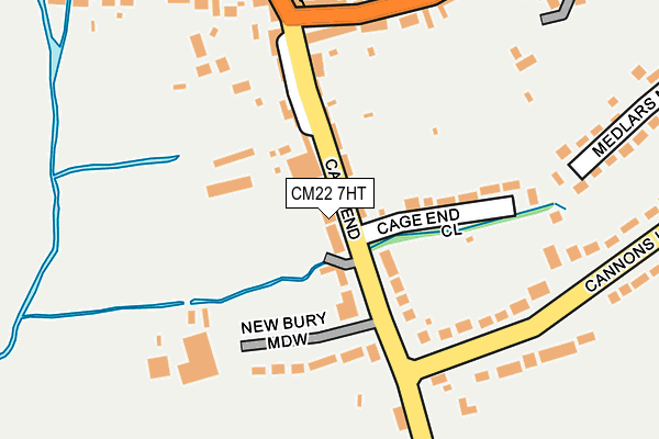 CM22 7HT map - OS OpenMap – Local (Ordnance Survey) CM22 7HT map - OS OpenMap – Local (Ordnance Survey)