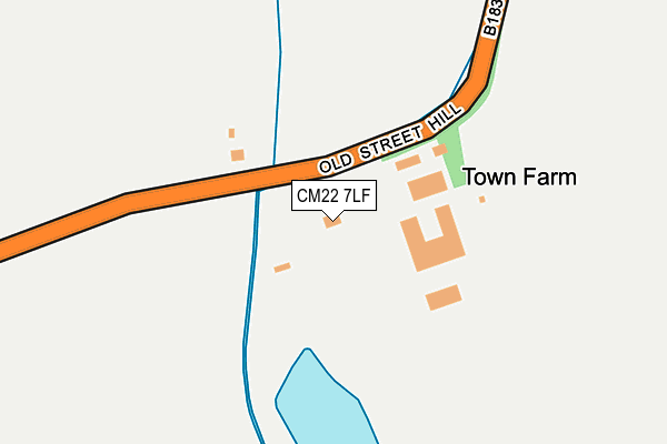 CM22 7LF map - OS OpenMap – Local (Ordnance Survey) CM22 7LF map - OS OpenMap – Local (Ordnance Survey)